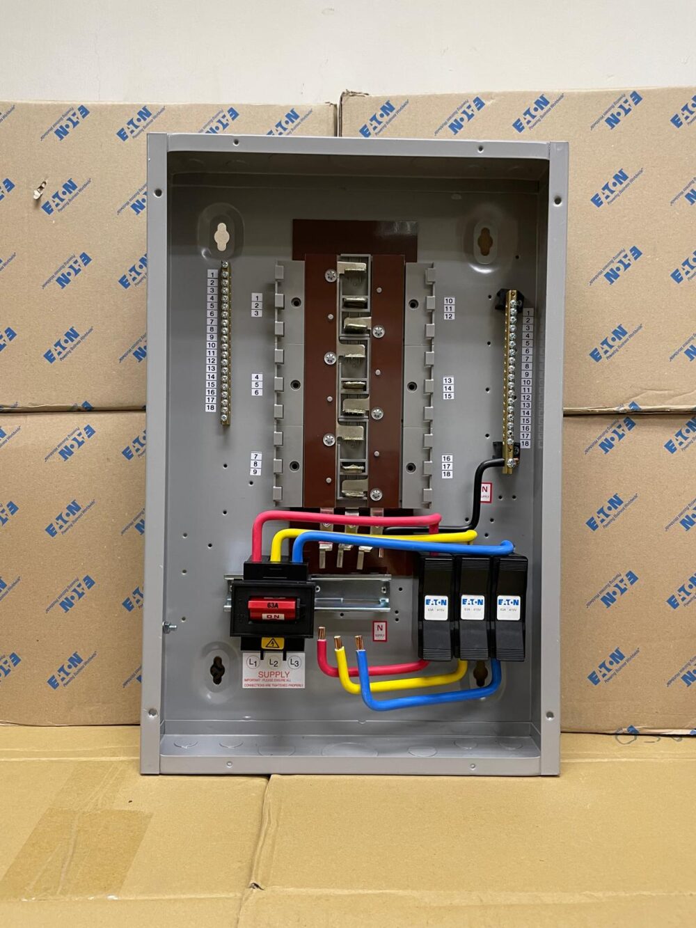 TPN 63A Isolator Switchfuse Distribution Board with Provision for RCCB - Image 2